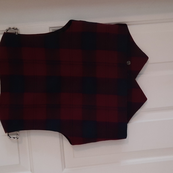 Maroon , Navy, Hunter Green wool vest , - Picture 5 of 6